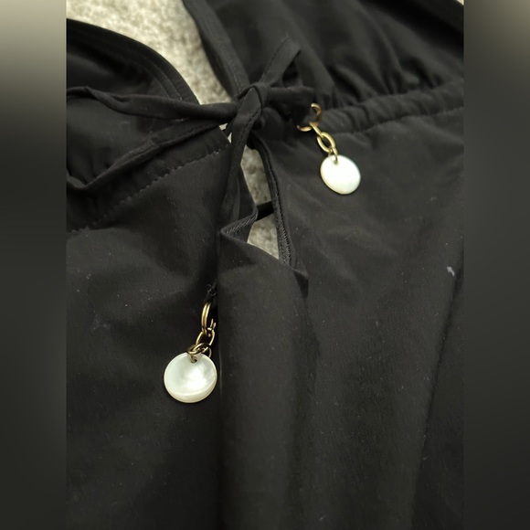 Shay Todd Swim One Piece - Lace Swimwear, (Black/White, Large) Made in USA -RARE - Picture 7 of 16